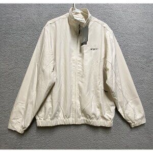 Cutter & Buck CB WindTec Mens Full Zip Off White  Jacket Size M New